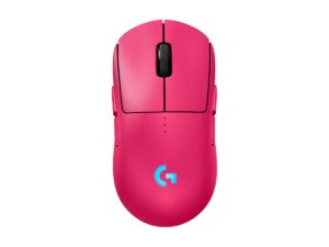 Logitech G PRO 2 - Mus - gaming - højre- og venstrehåndet - optisk - 8 knapper - trådløs, kablet - USB, 2.4 GHz - USB Logitech LIGHTSPEED-modtager - pink