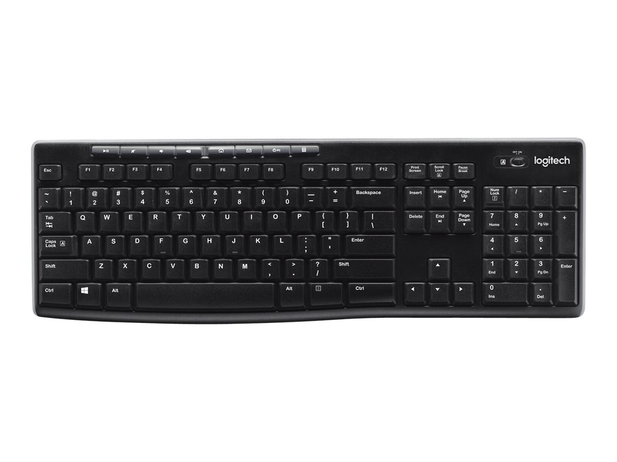 Logitech Wireless Keyboard K270 - Tastatur - trådløs - 2.4 GHz - Nordisk - Billede 2