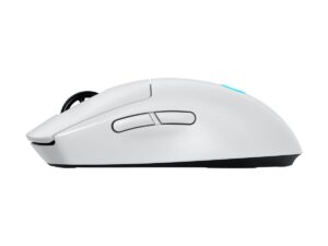 Logitech G PRO 2 - Mus - gaming - højre- og venstrehåndet - optisk - 8 knapper - trådløs, kablet - USB, 2.4 GHz - USB Logitech LIGHTSPEED-modtager - hvid - Billede 5
