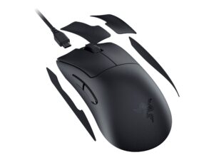 Razer DeathAdder V3 Pro - Mus - ergonomisk - højrehåndet - optisk - 5 knapper - trådløs - Bluetooth, USB - sort - Billede 3