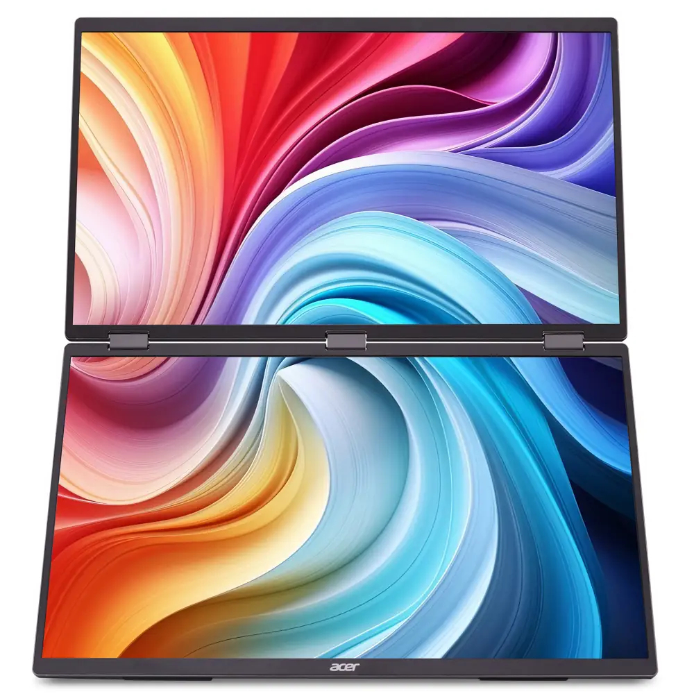 Acer PD193Q Ebmiuux - PD3 Series - LCD-skærm - 19"" (18.5"" til at se) - bærbar - 1920 x 1080 Full HD (1080p) @ 100 Hz - IPS - 250 cd/m² - 4 ms - HDMI, 2xUSB-C - højtalere - sort - Billede 4