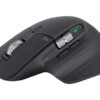 Logitech Master Series MX Master 3S - Mus - ergonomisk - optisk - 7 knapper - trådløs - Bluetooth, 2.4 GHz - Logitech Logi Bolt USB-modtager - grafit