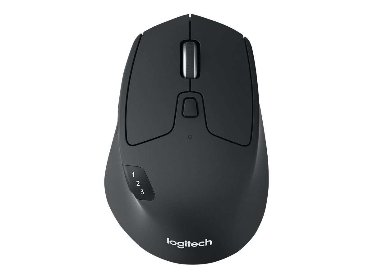Logitech M720 Triathlon - Mus - højrehåndet - optisk - 7 knapper - trådløs - Bluetooth, 2.4 GHz - trådløs modtager (USB) - Billede 5