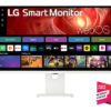 LG UltraWide 37U730SA-W - LED-skærm - Smart - USB - 37"" (36.7"" til at se) - 3840 x 2160 4K @ 60 Hz - IPS - 300 cd/m² - 1000:1 - HDR10 - 5 ms - 2xHDMI - højtalere - hvid