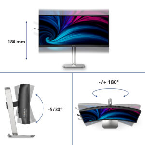 Philips 34B2U5600C - 5000 Series - LED-skærm - kurvet - USB - 34"" - 3440 x 1440 WQHD @ 120 Hz - VA - 300 cd/m² - 4000:1 - 4 ms - 2xHDMI, DisplayPort, USB-C - højtalere - brunsort - Billede 5