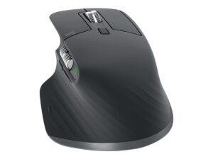 Logitech Master Series MX Master 3S - Mus - ergonomisk - optisk - 7 knapper - trådløs - Bluetooth, 2.4 GHz - Logitech Logi Bolt USB-modtager - grafit - Billede 4