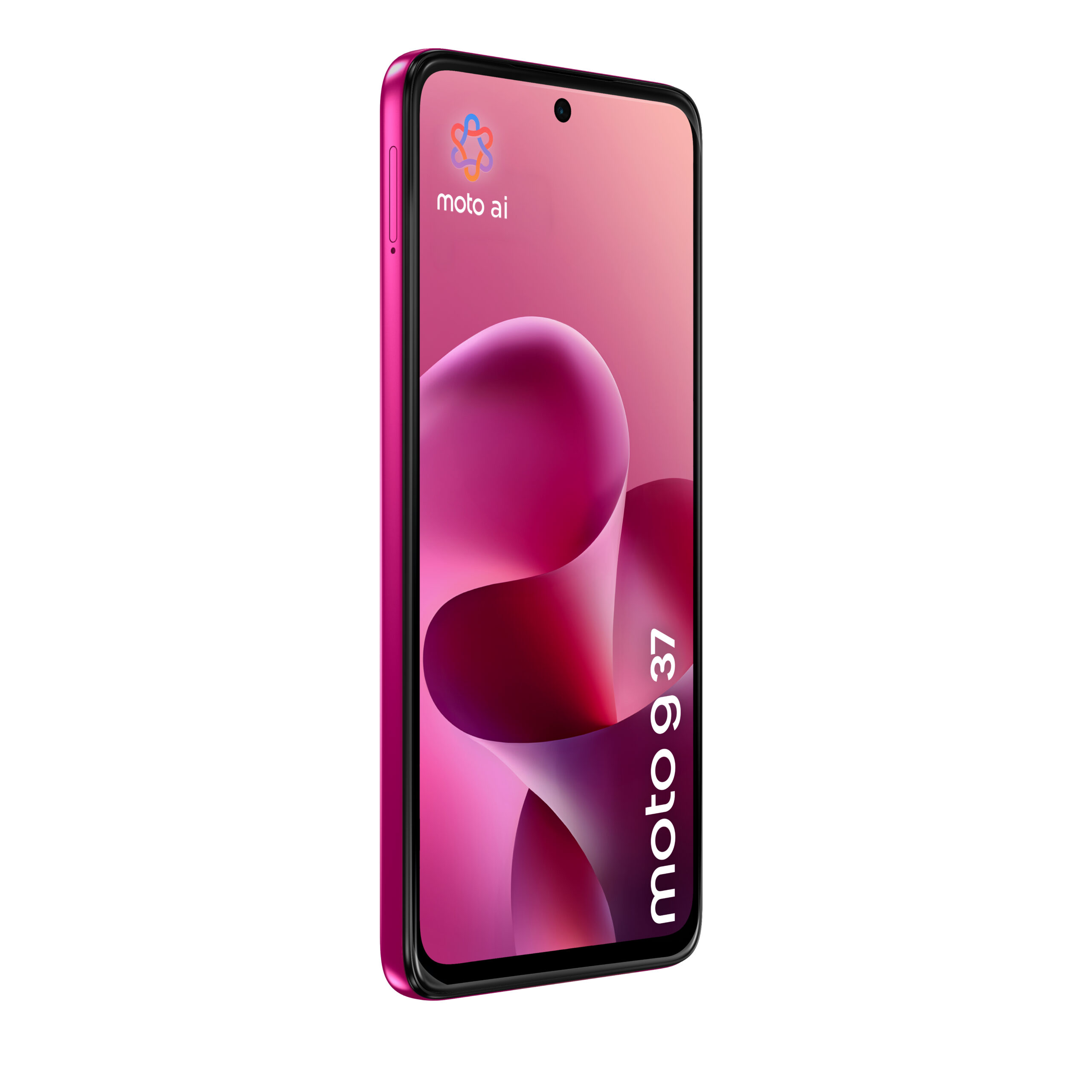 Motorola Moto G37 - 5G smartphone - dual-SIM - RAM 4 GB / Intern hukommelse 128 GB - microSD slot - LCD-skærm - 6.67"" - 1604 x 720 pixels (120 Hz) - 2x bagkameraer 50 MP - front camera 8 MP - fuchsiarød - Billede 4