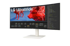 LG UltraWide 38BR85QC-W - LED-skærm - kurvet - 38"" (37.5"" til at se) - 3840 x 1600 WQHD+ @ 144 Hz - Nano IPS - 450 cd/m² - 1000:1 - DisplayHDR 600 - 1 ms - 2xHDMI, DisplayPort, USB-C - højtalere - Billede 2