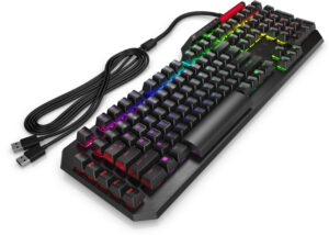OMEN by HP Sequencer - Tastatur - bagbelyst - USB - Pan Nordic - tastkontakt: blå kontakt - Billede 2