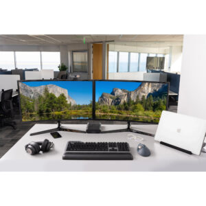 Kensington Pro Fit Ergo TB550 Trackball EQ - Styrebold - ergonomisk - optisk - 9 knapper - trådløs - Bluetooth, 2.4 GHz - trådløs modtager (USB) - sort, blå-grå - detailsalg - farveboks - Billede 2