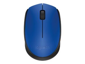 Logitech M171 - Mus - højre- og venstrehåndet - trådløs - 2.4 GHz - trådløs modtager (USB) - sort, blå - Billede 2