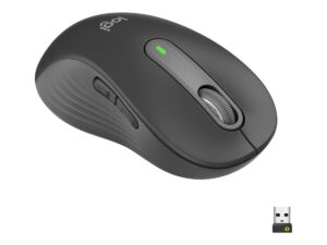 Logitech Signature M650 L LEFT - Mus - stor størrelse - venstrehåndet - optisk - 5 knapper - trådløs - Bluetooth, 2.4 GHz - Logitech Logi Bolt USB-modtager - grafit