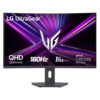 LG UltraGear 32G600A-B - LED-skærm - gaming - kurvet - 32"" - 2560 x 1440 QHD @ 180 Hz - VA - 300 cd/m² - 3000:1 - HDR10 - 1 ms - 2xHDMI, DisplayPort