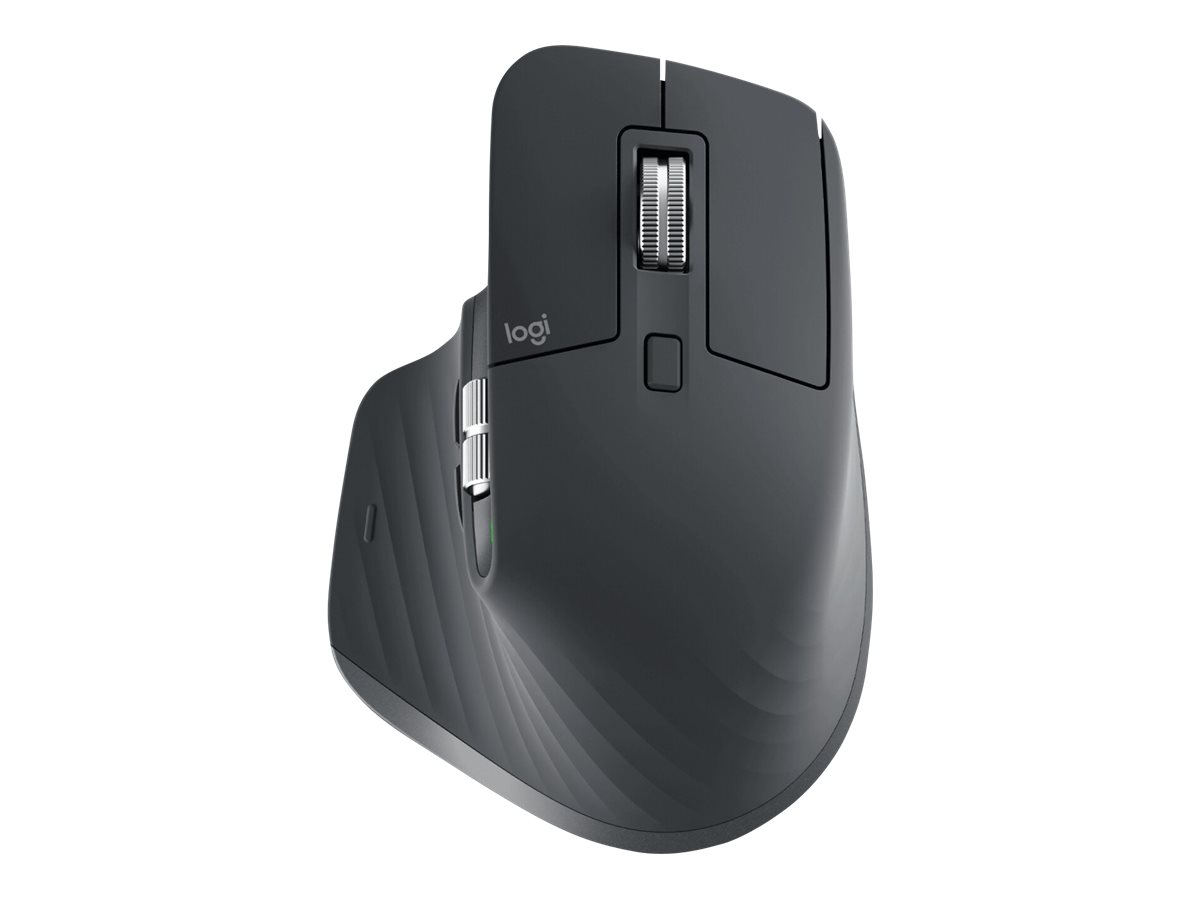 Logitech Master Series MX Master 3S - Mus - ergonomisk - optisk - 7 knapper - trådløs - Bluetooth, 2.4 GHz - Logitech Logi Bolt USB-modtager - grafit - Billede 3