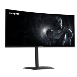 Gigabyte G34WQC2 - LED-skærm - gaming - kurvet - 34"" - 3440 x 1440 WQHD @ 200 Hz - VA - 450 cd/m² - 4000:1 - DisplayHDR 400 - 1 ms - 2xHDMI, 2xDisplayPort - højtalere - Billede 3