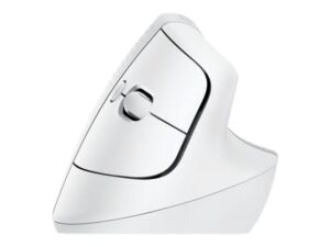 Logitech Lift Vertical Ergonomic Mouse - Lodret mus - ergonomisk - optisk - 6 knapper - trådløs - Bluetooth, 2.4 GHz - Logitech Logi Bolt USB-modtager - off-white - Billede 4