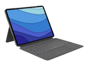 Logitech Combo Touch - Tastatur og folio-kasse - med trackpad - bagbelyst - Apple Smart connector - QWERTY - Pan Nordic - oxford-grå - for Apple 12.9-inch iPad Pro (5. generation) - Billede 3