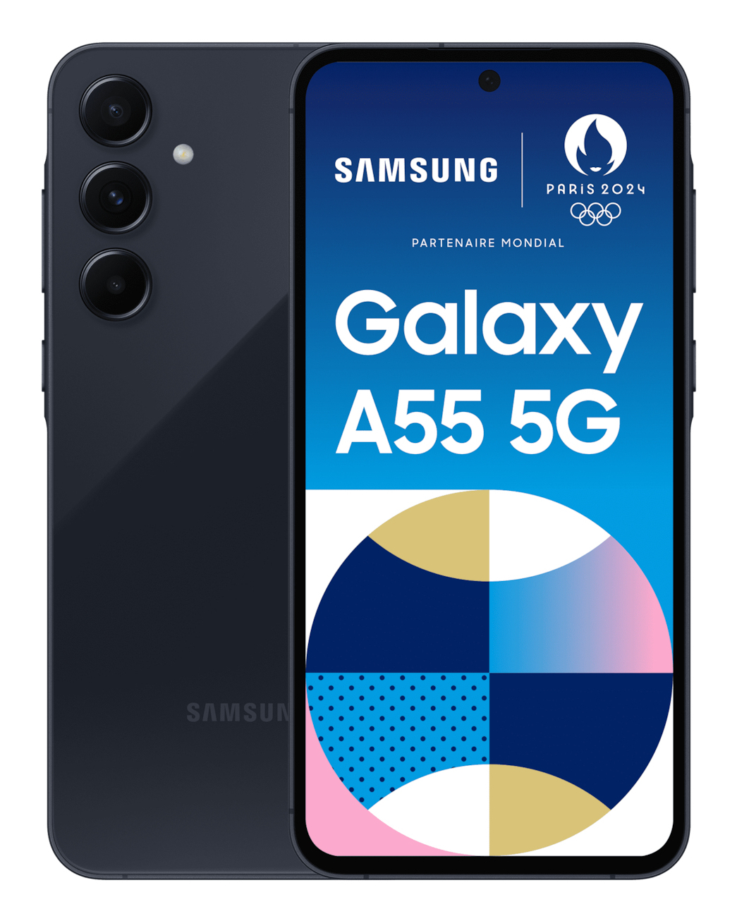 Samsung Galaxy A55 5G , 16,8 cm (6.6"), 1080 x 2340 pixel, 8 GB, 128 GB, 50 MP, Marineblå