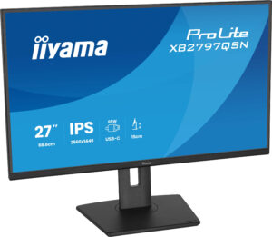 iiyama ProLite XB2797QSN-B1 - LED-skærm - 27"" - 2560 x 1440 QHD @ 75 Hz - IPS - 350 cd/m² - 1000:1 - 1 ms - HDMI, DisplayPort, USB-C - højtalere - sort, mat - Billede 5