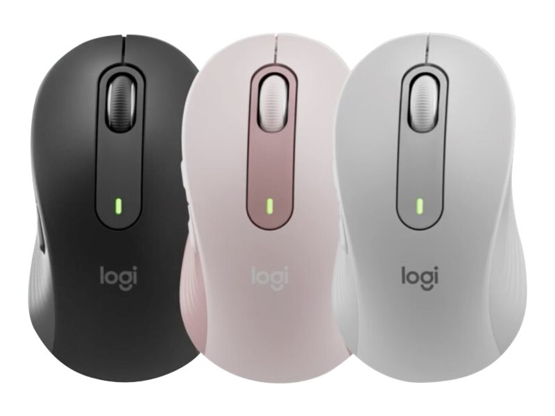 Logitech Signature M650 - Mus - optisk - 5 knapper - trådløs - Bluetooth, 2.4 GHz - Logitech Logi Bolt USB-modtager - rose - Billede 5