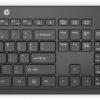 HP 235 - Sæt med mus og tastatur - 3-zones layout, lav profil tastetryk - full size - trådløs - 2.4 GHz - Pan Nordic - sort - Smart Buy
