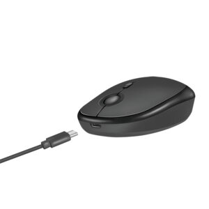 LogiLink - Mus - optisk - trådløs - 2.4 GHz, Bluetooth 4.0 - trådløs modtager (USB) - sort - Billede 5