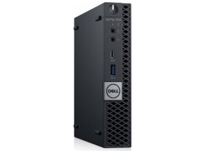 Dell OptiPlex 7060&nbsp- Tiny Core i5 - 8500T / op til 3.5 GHz - RAM 8 GB - SSD 256 GB - NVMe - UHD Graphics 630 - Gigabit Ethernet - Win 11 Pro - skærm: ingen - sort - Preowned Grade A