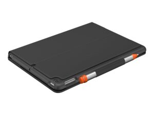 Logitech Slim Folio - Tastatur og folio-kasse - trådløs - Bluetooth LE - QWERTY - nordisk (dansk/finsk/norsk/svensk) - oxford-grå - for Apple 10.9-inch iPad (10. generation) - Billede 3