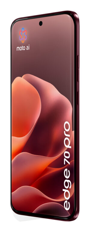 Motorola Edge 70 Pro - 5G smartphone - dual-SIM - RAM 12 GB / Intern hukommelse 512 GB - OLED display - 6.78"" - 2772 x 1272 pixels (144 Hz) - 3x bagkamera 50 MP, 50 MP, 50 MP - front camera 50 MP - pantone zinfandel - Billede 5
