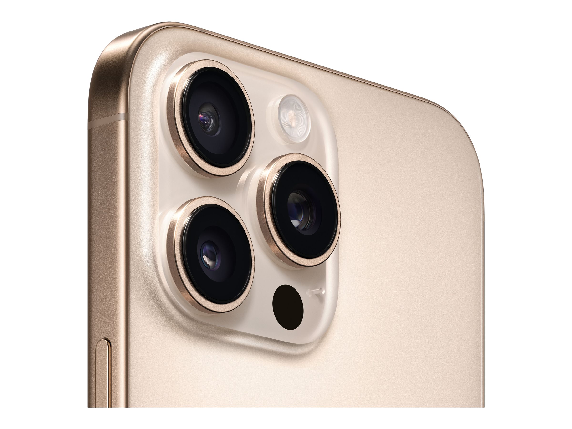 Apple iPhone 16 Pro - 5G smartphone - dual-SIM / Intern hukommelse 128 GB - OLED-skærm - 6.3"" - 2622 x 1206 pixels (120 Hz) - 3x bagkamera 48 MP, 48 MP, 12 MP - front camera 12 MP - ørken titanium - Preowned Grade C - Billede 5