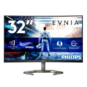 Philips Evnia 5000 32M1C5200W - LED-skærm - gaming - kurvet - 32"" (31.5"" til at se) - 1920 x 1080 Full HD (1080p) @ 240 Hz - VA - 300 cd/m² - 3500:1 - 0.5 ms - 2xHDMI, DisplayPort - sort - Billede 2