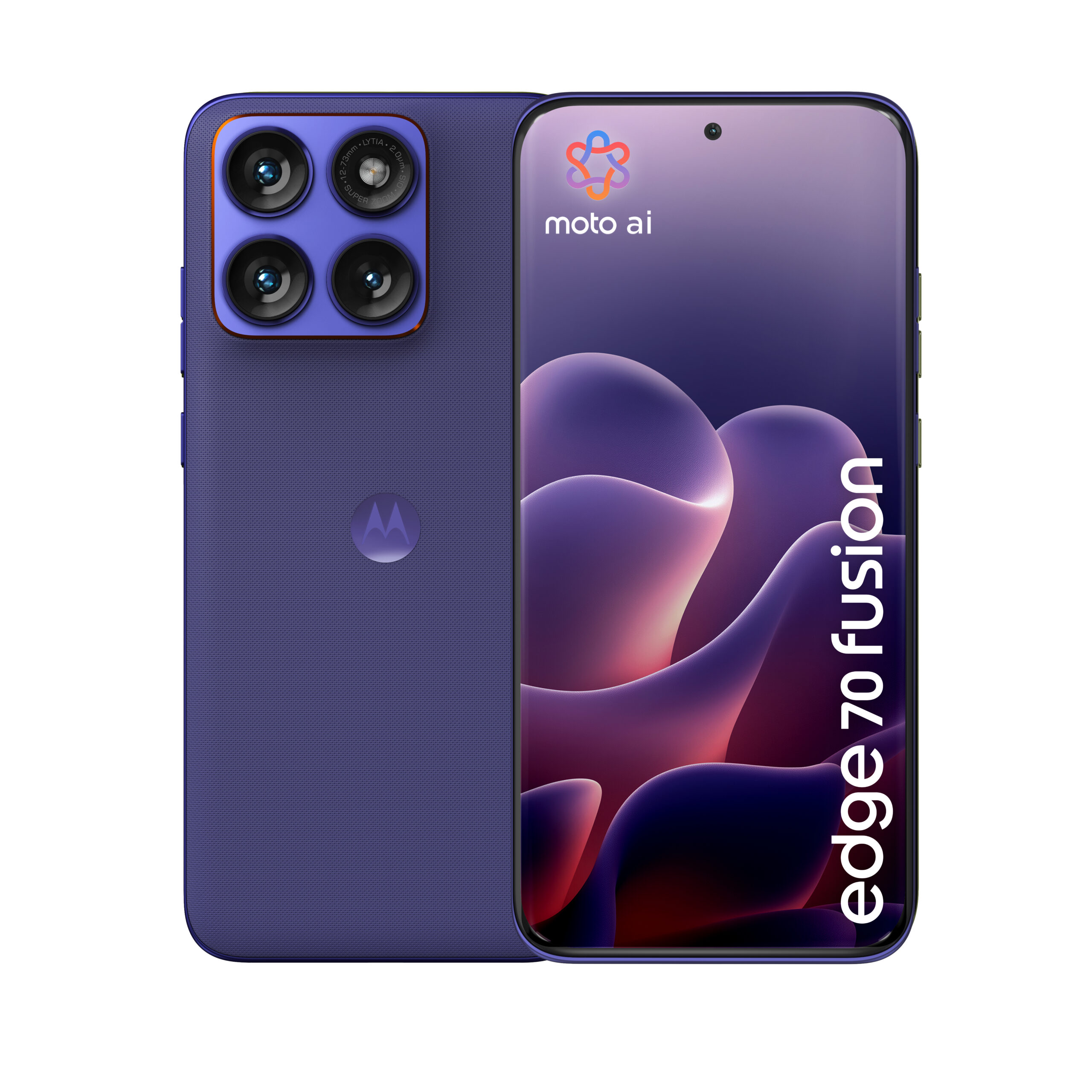 Motorola Edge 70 Fusion - 5G smartphone - dual-SIM - RAM 8 GB / Intern hukommelse 256 GB - OLED display - 6.78"" - 2772 x 1272 pixels (144 Hz) - 3x bagkamera 50 MP, 13 MP - front camera 32 MP - pantone orient blå