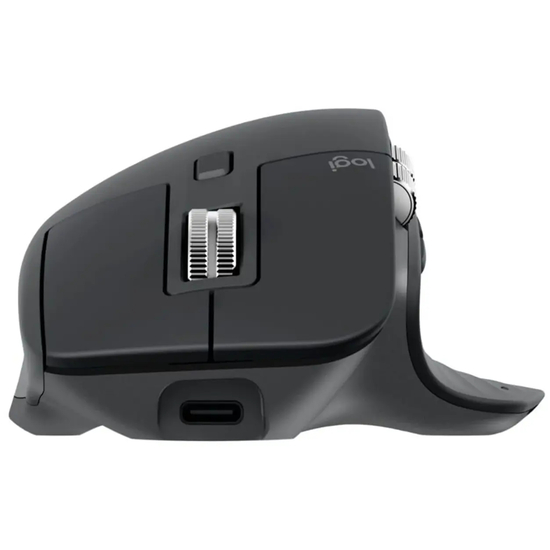 Logitech Master Series MX Master 3S - Mus - ergonomisk - optisk - 7 knapper - trådløs - Bluetooth, 2.4 GHz - uden dongle - grafit - Billede 3