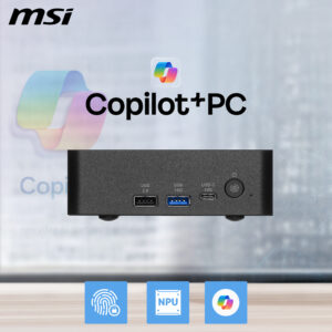 MSI Cubi NUC AI+ 3MG 003EU - Copilot+ PC - mini PC Core Ultra 7 355 / op til 4.7 GHz - RAM 32 GB - SSD 1 TB - NVMe - Intel Graphics - IEEE 802.11ax (Wi-Fi 6), IEEE 802.11be (Wi-Fi 7), Bluetooth 5.4 - Win 11 Pro - skærm: ingen - Billede 5