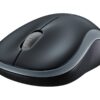 Logitech M185 - Mus - optisk - trådløs - 2.4 GHz - trådløs modtager (USB) - grå