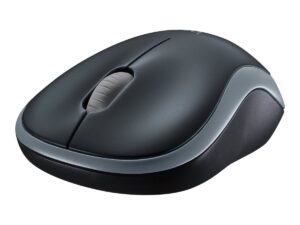 Logitech M185 - Mus - optisk - trådløs - 2.4 GHz - trådløs modtager (USB) - grå