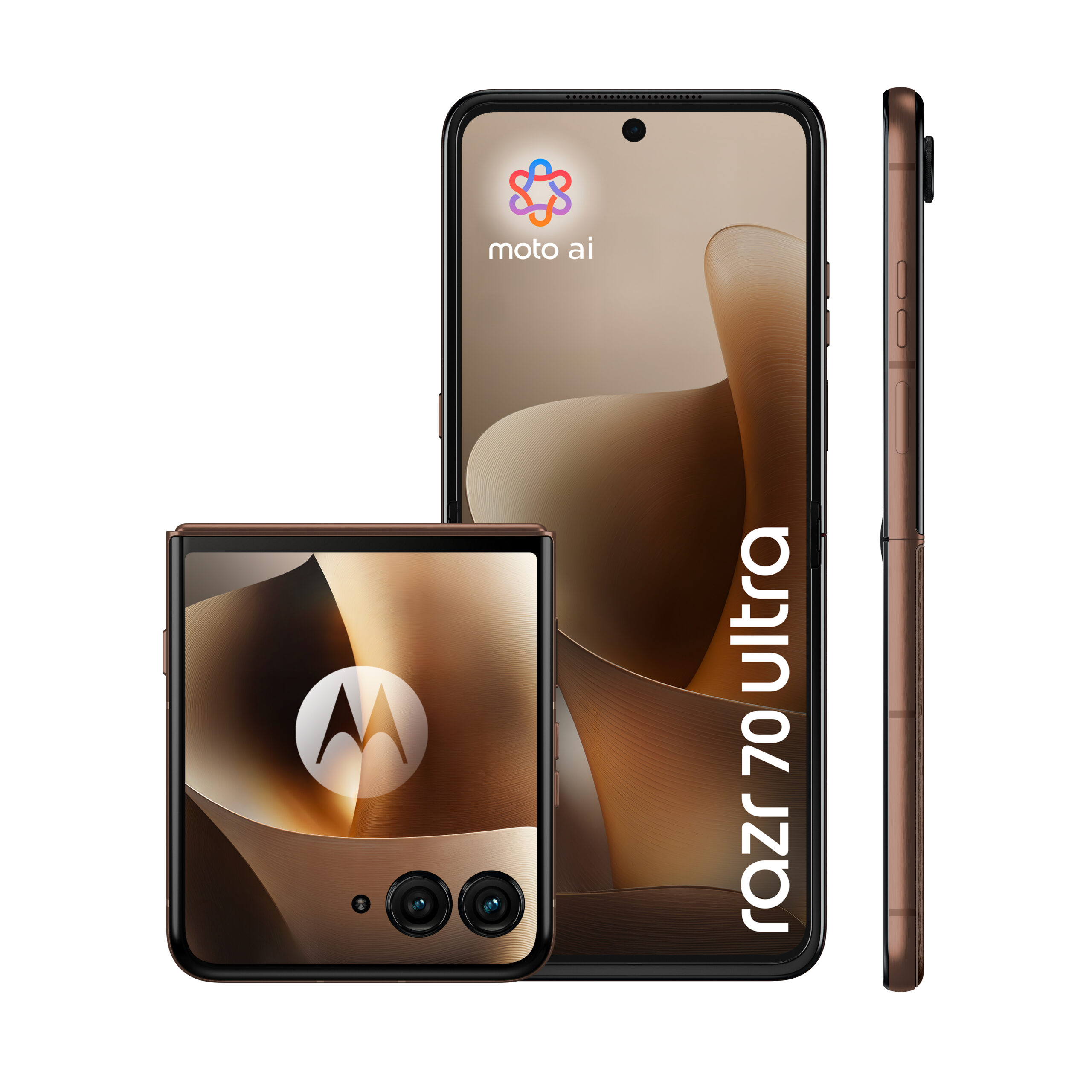 Motorola razr 70 ultra 512GB/16GB - PANTONE Cocoa - Billede 2