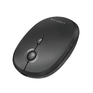 LogiLink - Mus - optisk - trådløs - 2.4 GHz, Bluetooth 4.0 - trådløs modtager (USB) - sort - Billede 3