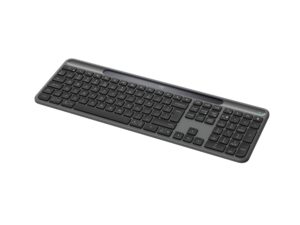 Logitech Signature Slim Solar+ K980 for Business - Tastatur - full size - trådløs - Bluetooth LE, USB-C - QWERTY - US International - tastkontakt: sakseskalibratorer - grafit