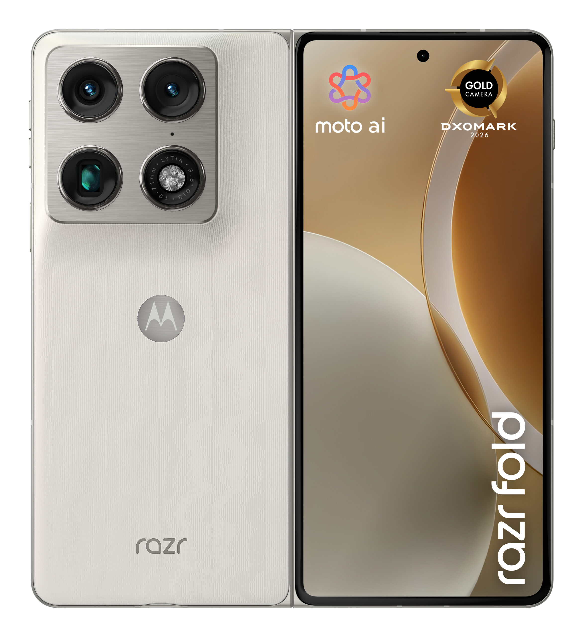 Motorola razr fold 512GB/16GB - PANTONE Lily White