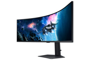 Samsung Odyssey G9 S49CG954EU - G95C Series - LED-skærm - gaming - kurvet - 49"" - 5120 x 1440 Dual Quad HD @ 240 Hz - VA - 450 cd/m² - 2500:1 - DisplayHDR 1000 - 1 ms - 2xHDMI, DisplayPort - sort - Billede 4