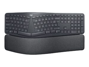 Logitech Ergo Series ERGO K860 for Business - Tastatur - full size - trådløs - 2.4 GHz, Bluetooth 5.0 LE - QWERTY - Pan Nordic - grafit - Billede 2
