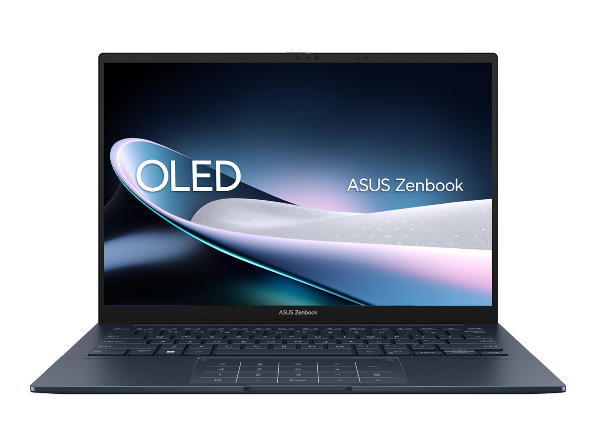 ASUS ZenBook 14 UX3405MA-PURE13 - Intel Core Ultra 5 - 125H / op til 4.5 GHz - Evo - Win 11 Home - Intel Arc Graphics - 16 GB RAM - 512 GB SSD NVMe - 14"" OLED 2880 x 1800 (3K) @ 120 Hz - Wi-Fi 6E, Bluetooth - fundere-blå (LCD-dække), fundere-blå (top), fundere-blå (bund), blå (tastatur) - New Open Box