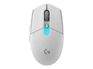 Logitech G G305 X SUPERLIGHT - Mus - gaming - optisk - 6 knapper - trådløs - 2.4 GHz, Bluetooth - USB Logitech LIGHTSPEED-modtager - hvid