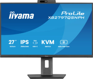 iiyama ProLite XB2797QSNPH-B1 - LED-skærm - 27"" - 2560 x 1440 QHD @ 75 Hz - IPS - 350 cd/m² - 1000:1 - 1 ms - HDMI, DisplayPort, USB-C - højtalere - sort, mat - Billede 3