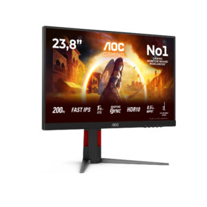 AOC G4 24G4HA computerskærm 60,5 cm (23.8") 1920 x 1080 pixel Fuld HD LED Sort, Rød - Billede 2