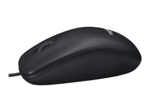 Logitech M100 - Mus - fuld størrelse - højre- og venstrehåndet - optisk - 3 knapper - kablet - USB - sort - Billede 2