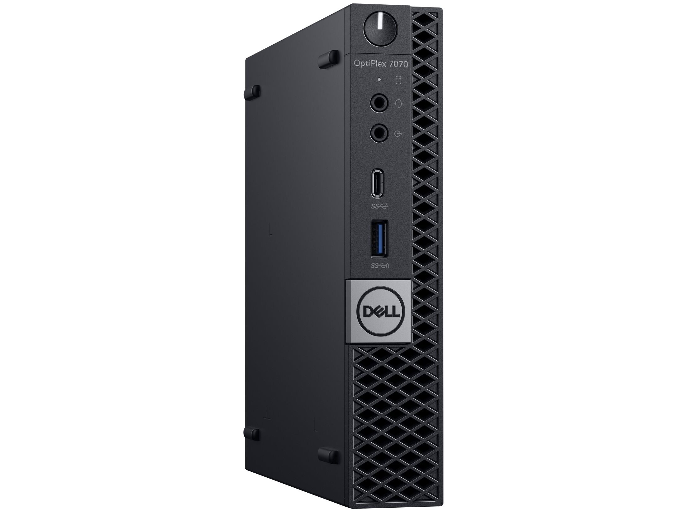 Dell OptiPlex 7070 - Tiny Core i5 - 9500T / op til 3.7 GHz - RAM 8 GB - SSD 512 GB - NVMe - UHD Graphics 630 - Gigabit Ethernet - Win 11 Pro - skærm: ingen - sort - Preowned Grade A - Billede 3