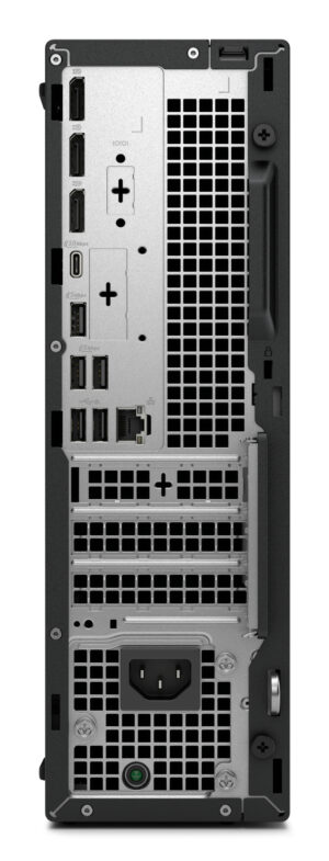 Dell Pro Slim Plus QBS1250 - AI PC - tynd desktop Core Ultra 7 265 / op til 5.3 GHz - RAM 16 GB - SSD 512 GB - NVMe, TLC - Intel Graphics - Gigabit Ethernet, Bluetooth, IEEE 802.11ax (Wi-Fi 6E) - Win 11 Pro - skærm: ingen - sort - BTS - med 3 års Basic Onsite - Billede 4