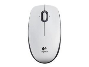 Logitech B100 - Mus - højre- og venstrehåndet - optisk - 3 knapper - kablet - USB - hvid
